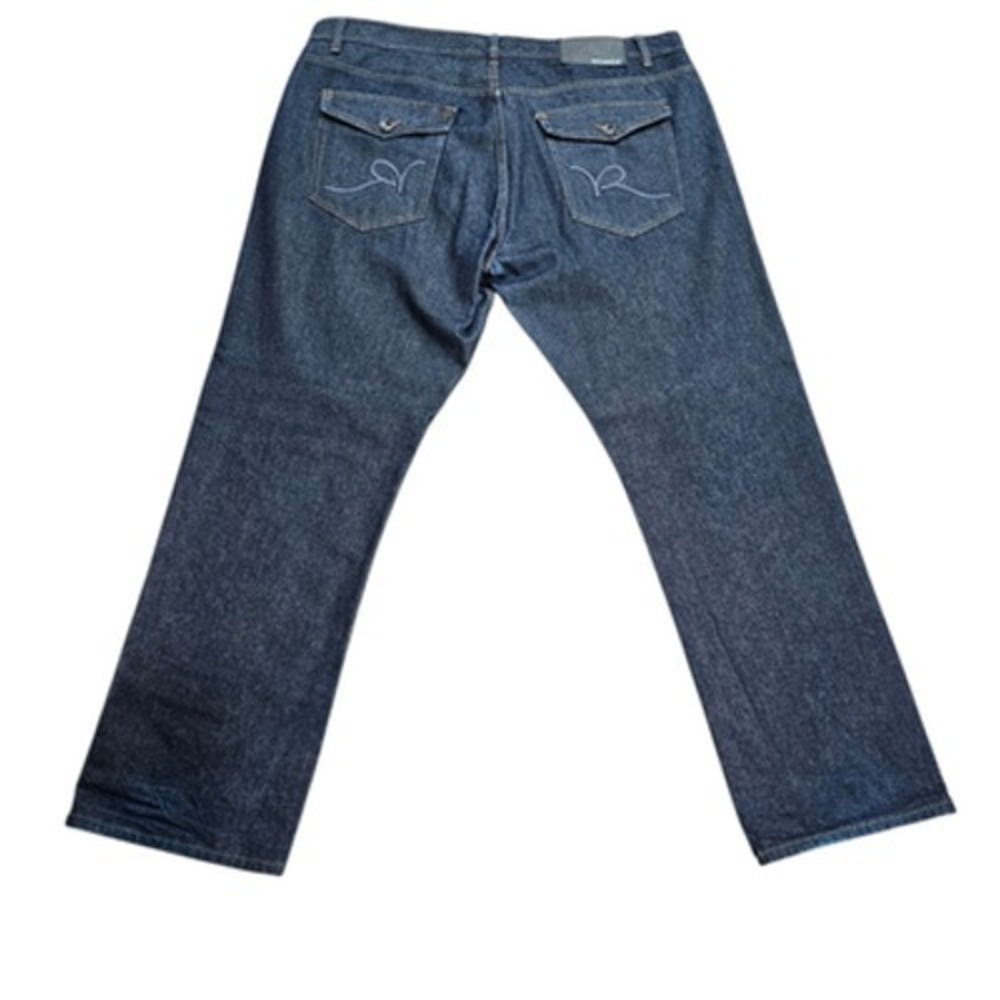 ROCAWEAR Men's Classic Fit Dark Wash Denim Jeans W42 L32 - Picture 2 of 8